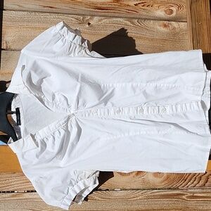 The Limited white shirt button